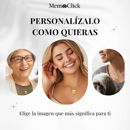 Collar con foto personalizada en miniatura