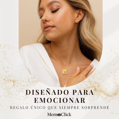 Collar con foto personalizada en miniatura