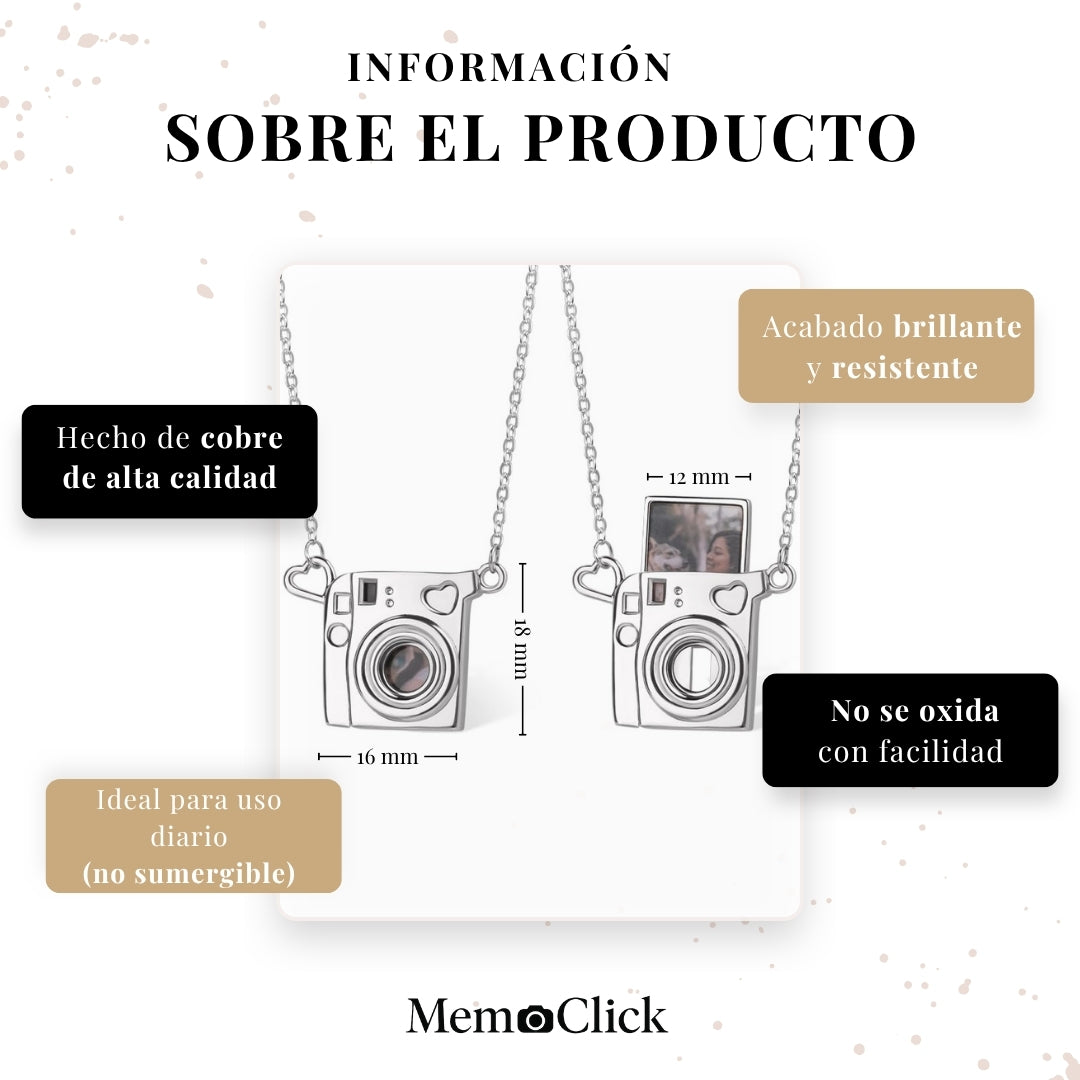 Collar con foto personalizada en miniatura